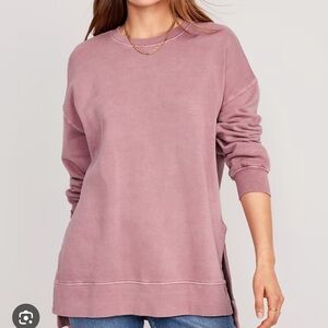 Old Navy Pink Oversized Crewneck